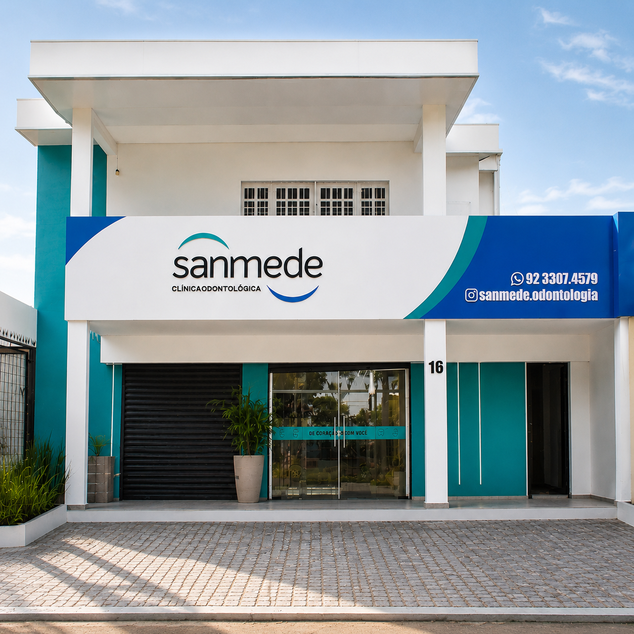 Fachada da Unidade Cidade Nova Sanmede